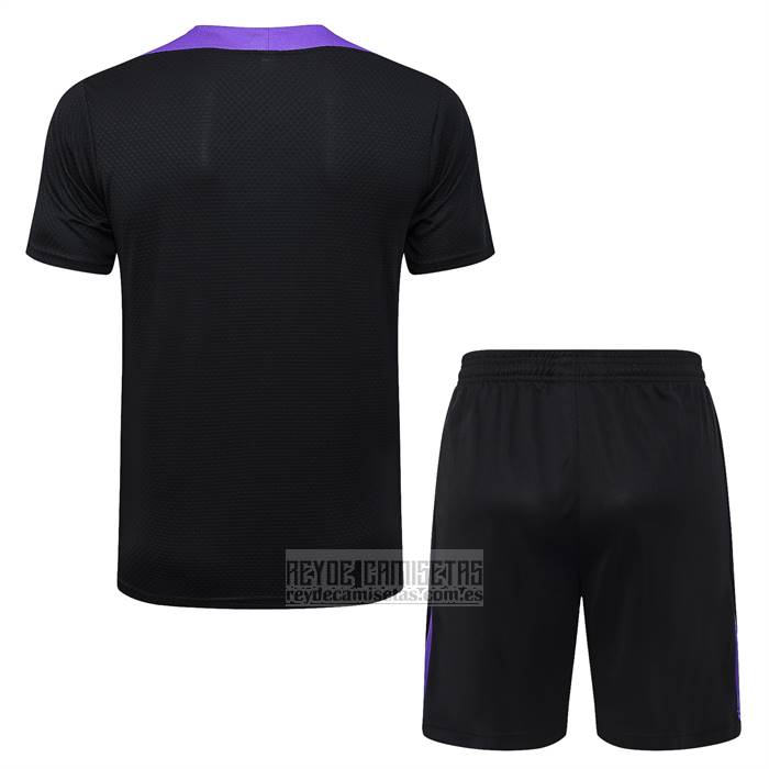 Chandal del Barcelona Manga Corta 2025-2026 Negro - Pantalon Corto